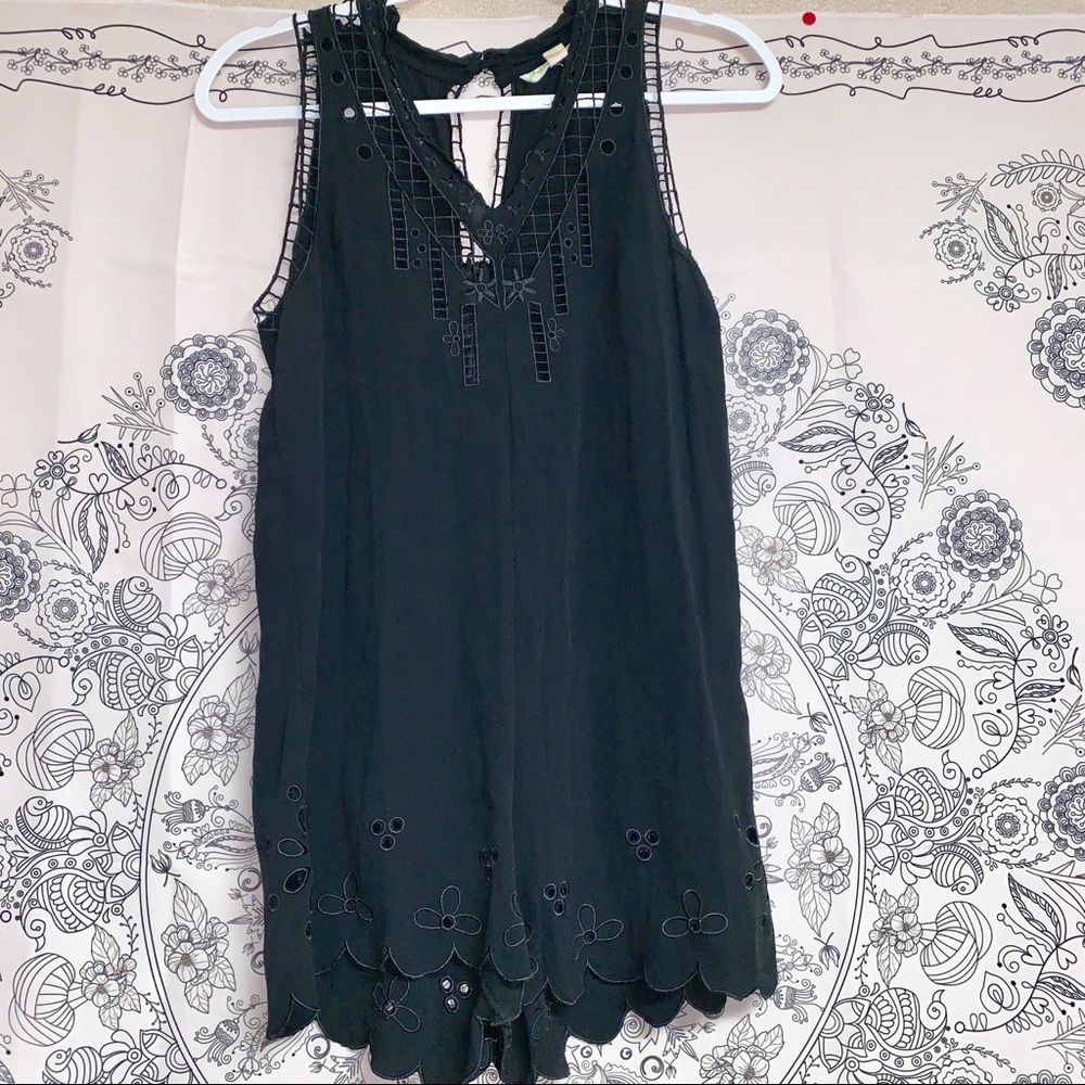 Black Lacey romper